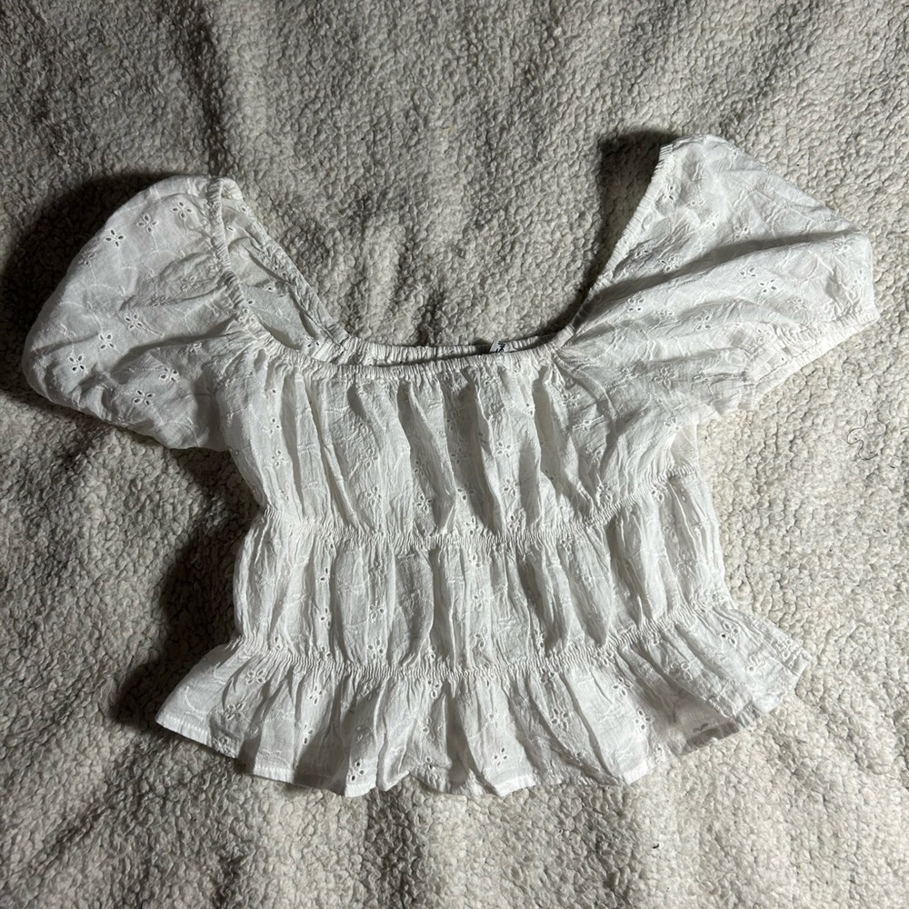 Miss Selfie white blouse